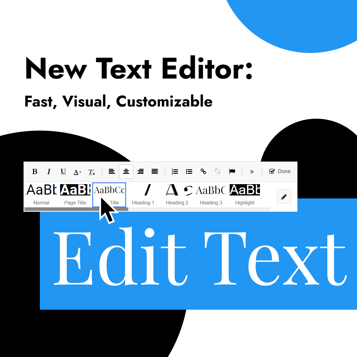 Rich text editor